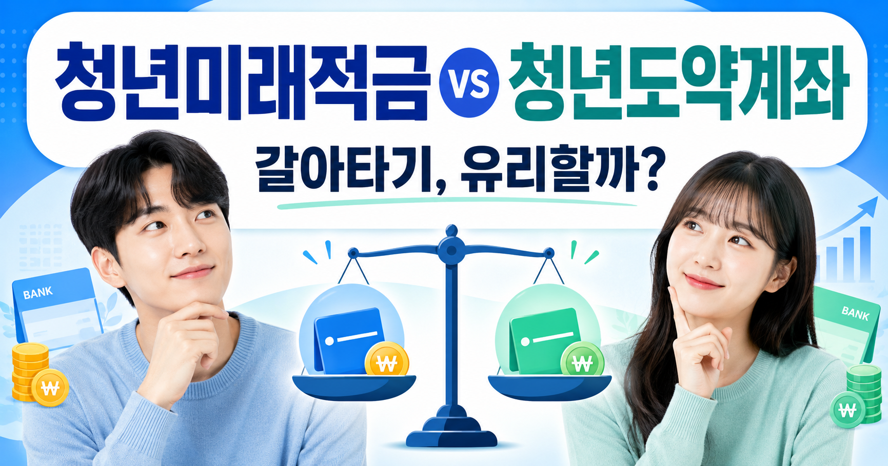 청년미래적금과 청년도약계좌 갈아타기 비교
