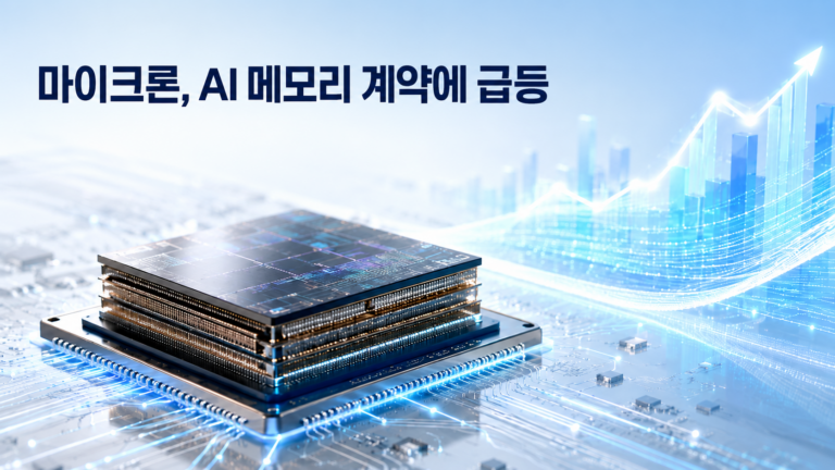 마이크론 주가 급등과 앤트로픽 AI 메모리 공급계약