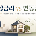 고정금리 변동금리 차이와 주택담보대출 금리 선택 기준