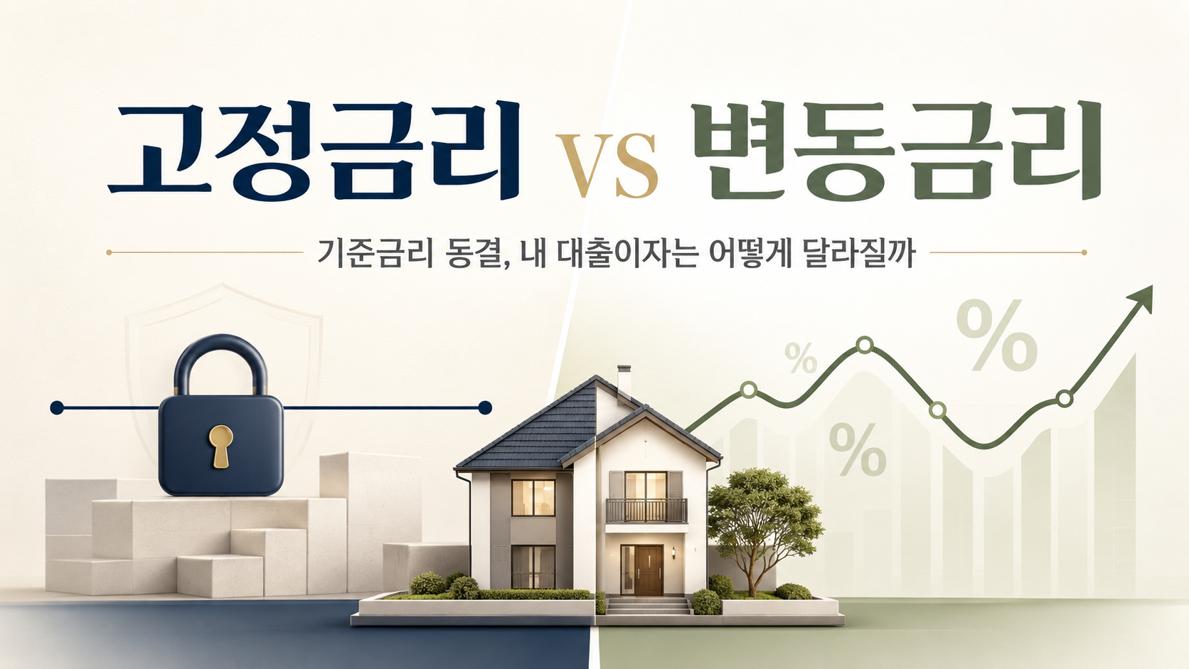 고정금리 변동금리 차이와 주택담보대출 금리 선택 기준