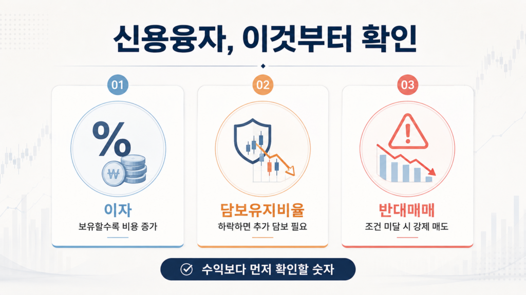 신용융자 이용 전 확인할 이자 담보유지비율 반대매매